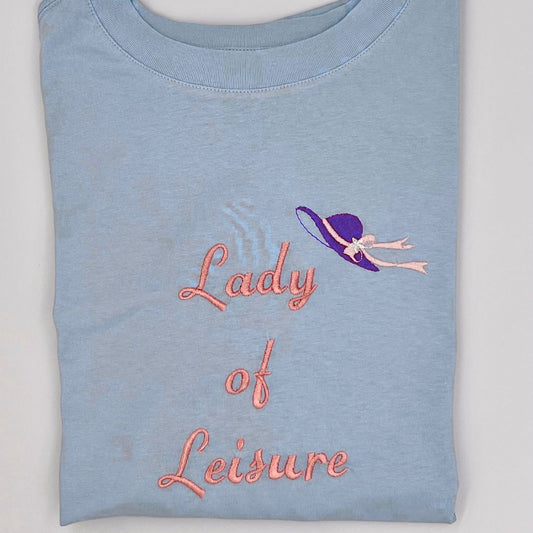 Lady of Leisure embroidered unisex sweatshirt